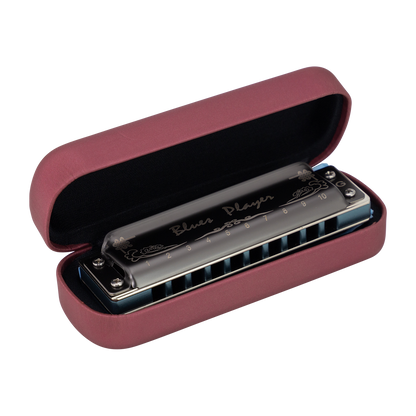 East Top PRO20AL 10 Hole Harmonica A - Blues Player with Aluminium Comb, Phosphor Bronze Reeds, Compact Design, Gift Ready — view 2