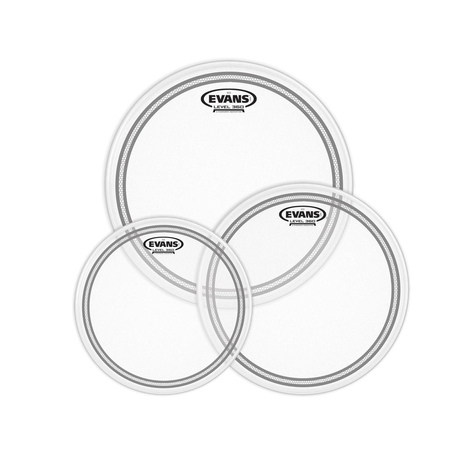 Evans EC2 Tompack, Coated, Fusion (10 inch, 12 inch, 14 inch) *SKIN ONLY*