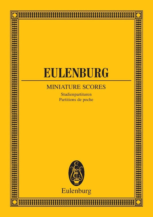Vivaldi Concerto G Major Op. 51/4 RV 151 Study Score by Eulenburg, 12 Pages