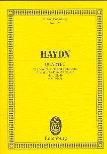 Haydn - String Quartet in E Flat Major Op. 50/3 Study Score by Eulenburg