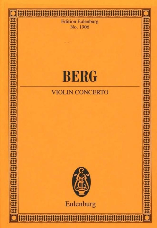Berg Violin Concerto Study Score - 92 Pages, Orchestra Format, Publisher: Schott Music