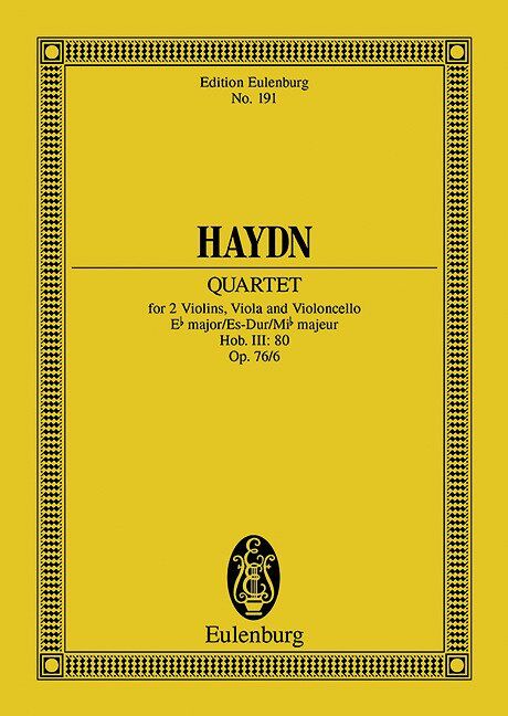 String Quartet Op 76 No 6 E Flat