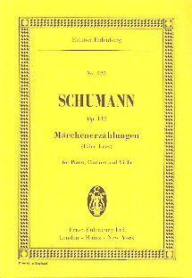 Schumann - Marchenerzahlungen (Fairy Tales) Op. 132 Study Score, Eulenburg, 28 Pages, Clarinet, Piano, Viola