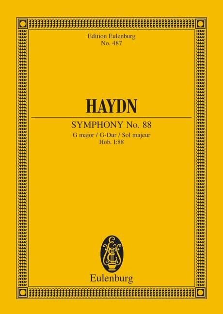 Symphony No 88 Hob 1 No 88 G Eul 487 Study Score by Franz Josef Haydn, Eulenburg Miniature Score, 1 Page