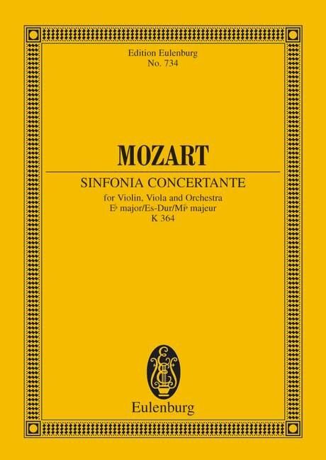 Mozart - Sinfonia Concertante in E Flat K 364 Study Score