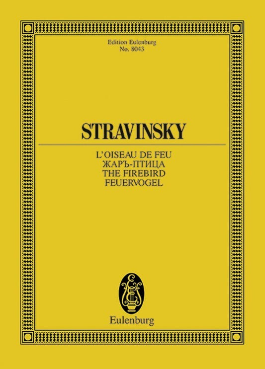 Stravinsky - Firebird Study Score Urtext (Music Score) Book