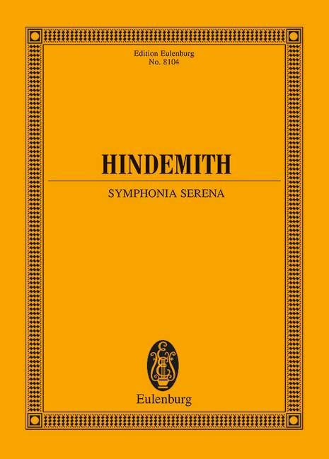 Hindemith - Symphonia Serenastudy Score (Eulenburg)