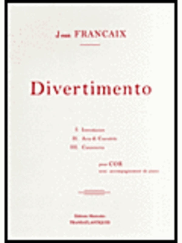 Divertimento (1959) French Horn Piano Book