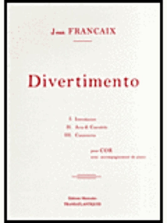 Divertimento (1959) French Horn Piano Book