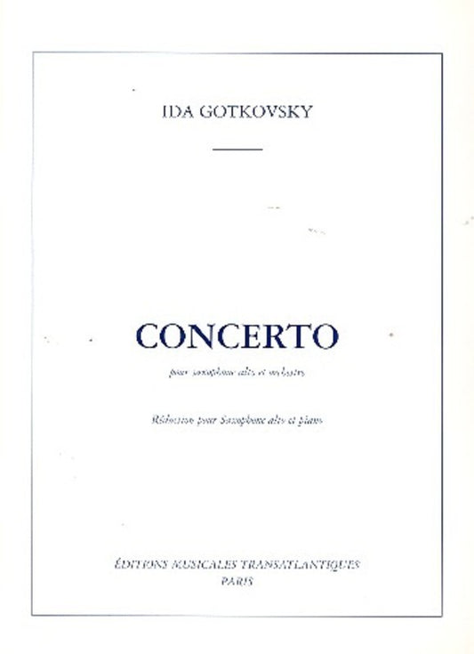 Concerto Alto Sax/Piano Book