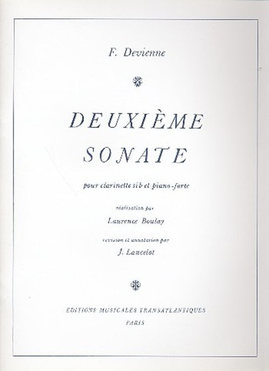 Sonata No 2 Ed Lancelot clarinet Piano Book