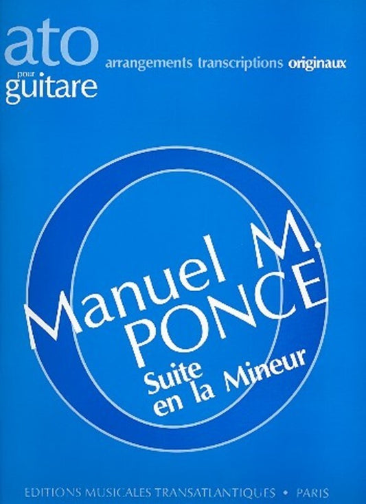 Ponce - Suite In A Minor For Guitar (Softcover Book)
