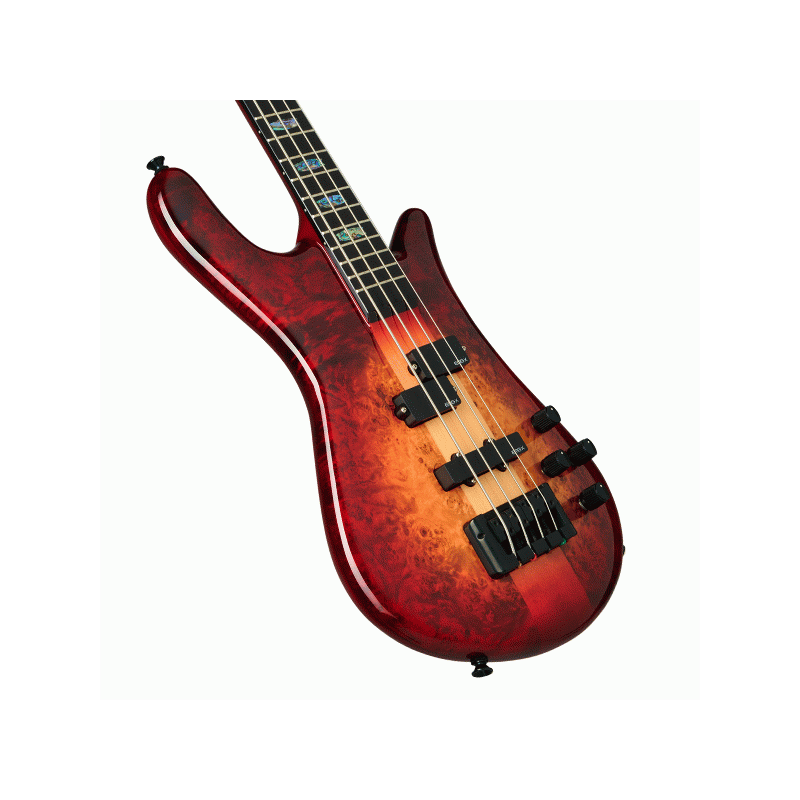 Spector Euro 4 Custom Natural Red Burst Gloss — view 2
