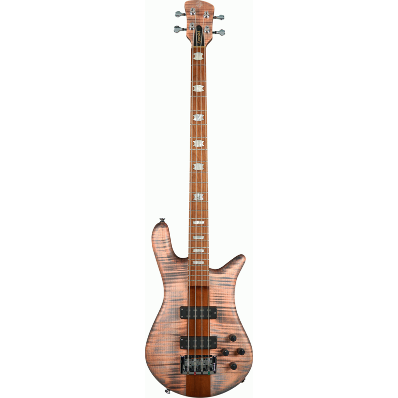 Euro 4 Roasted Sundown Glow Aguilar Pups Electric Bass Guitar