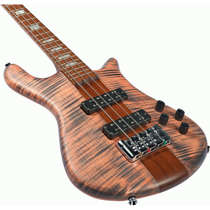 Euro 4 Roasted Sundown Glow Aguilar Pups Electric Bass Guitar — view 2