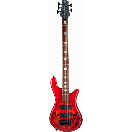 Spector Euro 5 Bolt Inferno Gloss Bass Guitar with Figured Polar Burl Top