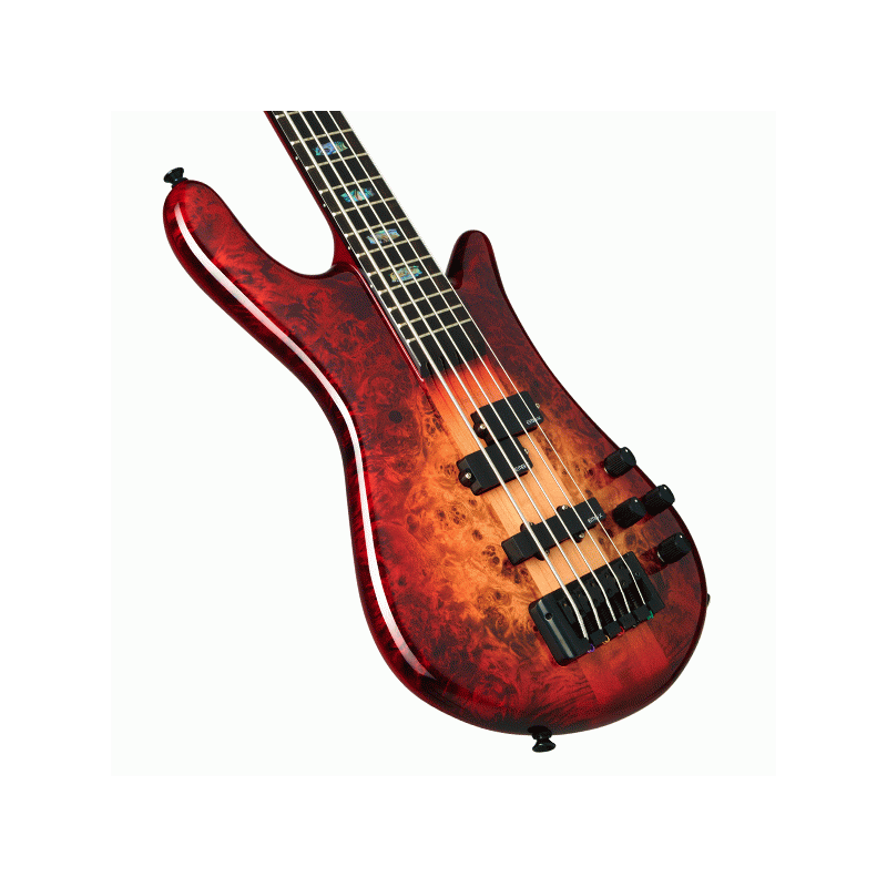 Spector Euro 5 Custom Natural Red Burst Gloss — view 2