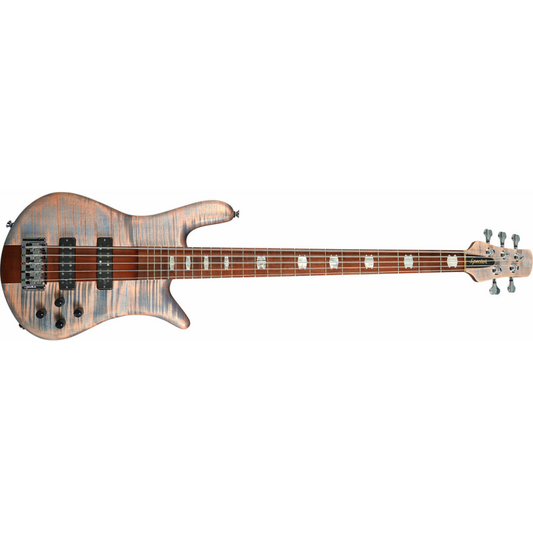 Euro 5 Roasted Sundown Glow Aguilar Pups Electric Bass Guitar