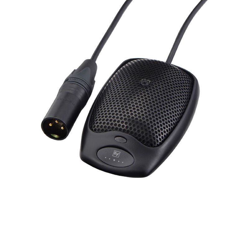 Electro-Voice PC Boundary Multi-Pattern Boundary Layer Microphone, Black, Wired, Dual-Condenser, 3-pin XLR, Omni, Cardioid, Supercardioid, Figure 8