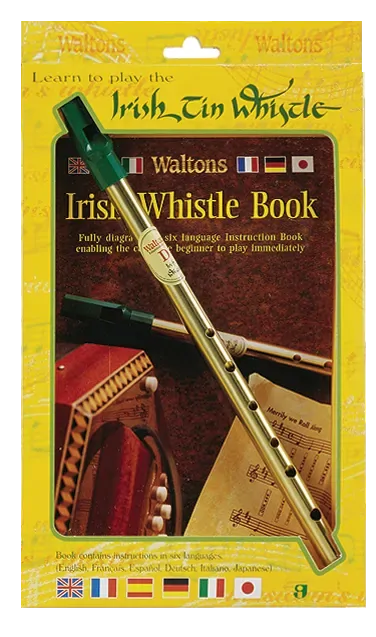 Waltons D Whistle/Soodlum Twin Pack with Tin Whistle Book - Model WM1504