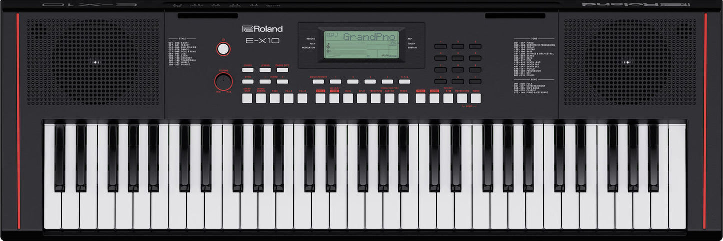 ROLAND E-X10 Portable Keyboard - Versatile Starter Keyboard with Acoustic Pianos, Auto-Accompaniment, and Mic Input for Beginners — view 2