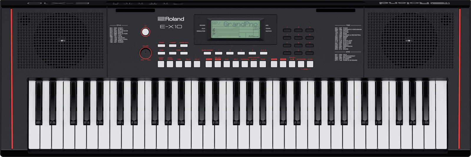 ROLAND E-X10 Portable Keyboard - Versatile Starter Keyboard with Acoustic Pianos, Auto-Accompaniment, and Mic Input for Beginners — view 2
