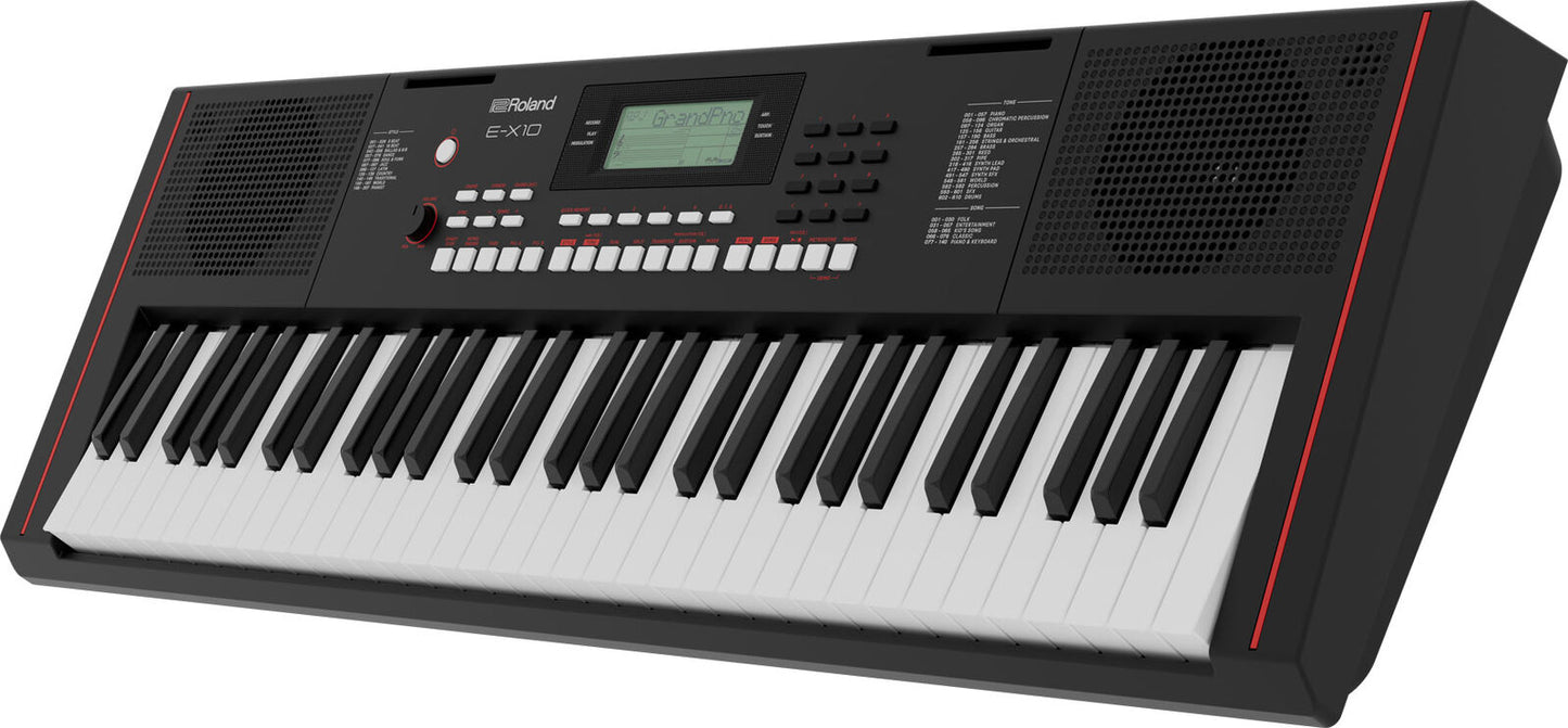 ROLAND E-X10 Portable Keyboard - Versatile Starter Keyboard with Acoustic Pianos, Auto-Accompaniment, and Mic Input for Beginners — view 3