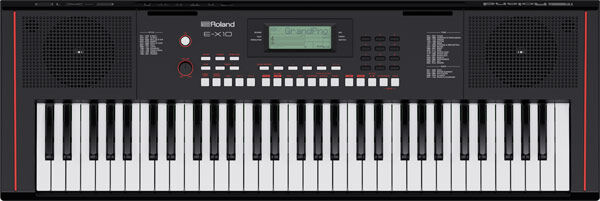ROLAND E-X10 Portable Keyboard - Versatile Starter Keyboard with Acoustic Pianos, Auto-Accompaniment, and Mic Input for Beginners