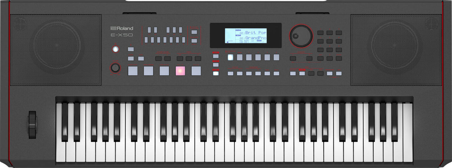 ROLAND E-X50 Arranger Keyboard - Professional Sounds, Integrated Speakers, Stylish Design, Rich Acoustic Pianos, Full-Band Sound — view 2