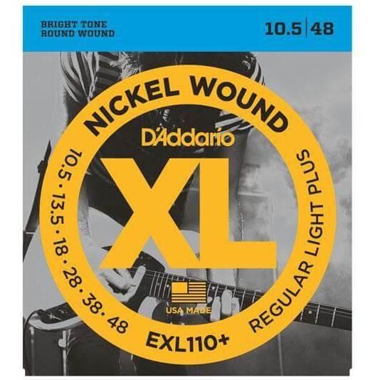 D'Addario XL Nickel Wound Electric Guitar String Set 10.5/48 NW Reg Light Plus — view 3