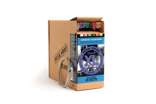 D'Addario EXL115-B25 Nickel Wound Electric Guitar Strings, Medium-Blues-Jazz Rock, 11-49, 25 Sets