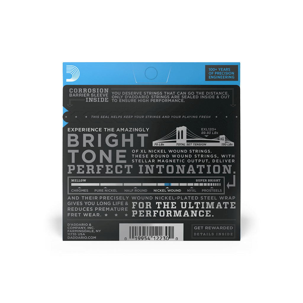 D'Addario Electric Guitar String Set XL Nickel Wound 09.5/44 S/LGT Plus — view 2