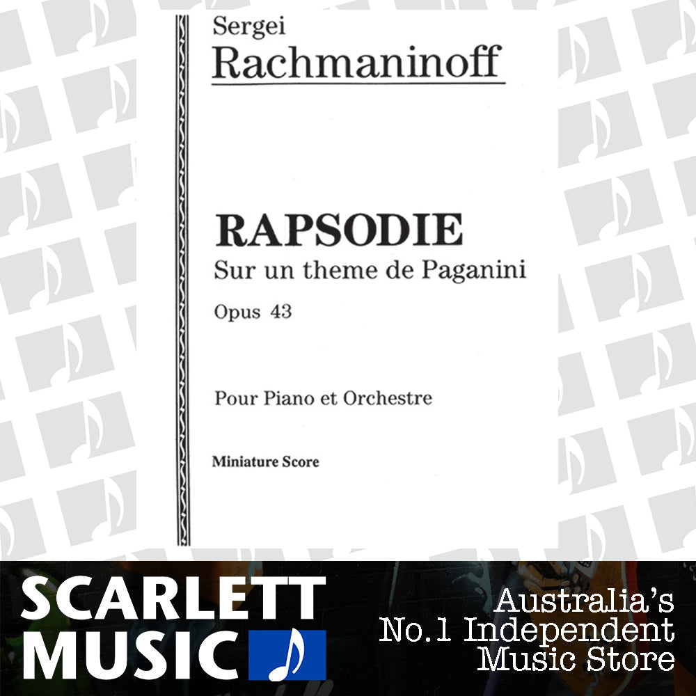 Rhapsody On A Theme Of Paganini Op 43 Mini Score — view 2