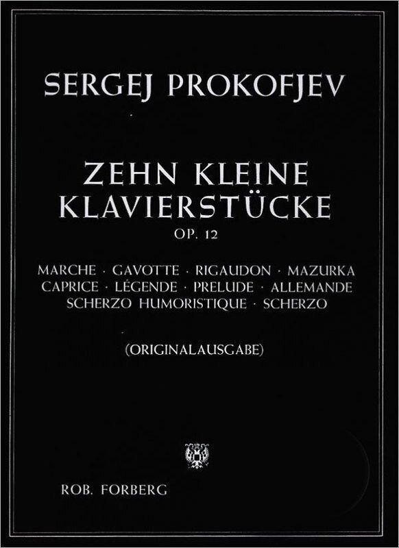 Prokofieff 10 Small Piano Pieces Op. 12 for Piano Solo