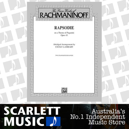 Rhapsody On A Theme Of Paganini Abridged 2P4H — view 2