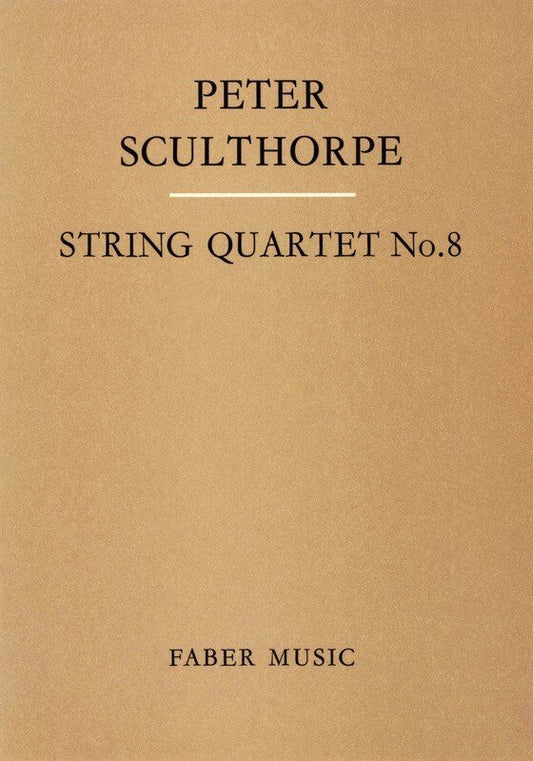 Peter Sculthorpe: String Quartet No. 8 — Score (Faber Music)