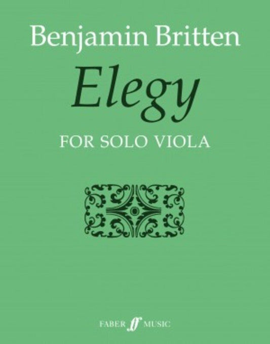 Britten - Elegy for Solo Viola, Faber Music, Viola Solo, 4 Pages