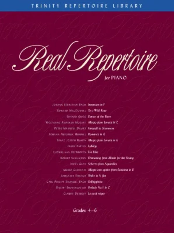 Real Repertoire for Piano Grades 4-6 by Christine Brown, Trinity College London, 48 Pages, Real Repertoire Library
