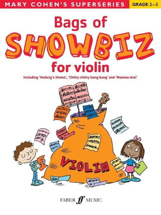 Bags of Showbiz for Violin by Mary Cohen - 16 Pages, Faber Music, Suitable for Grades 2-3