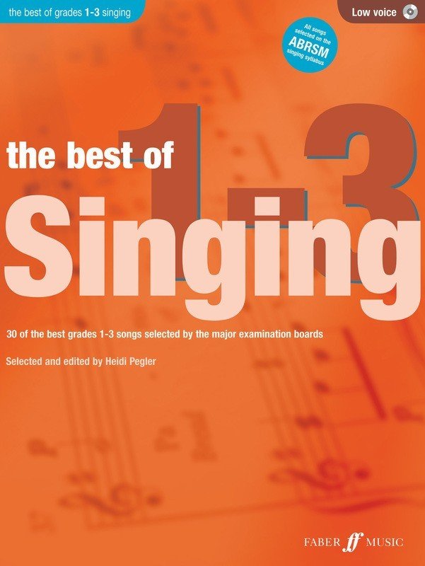 Best of Singing, Grades 1–3 — Low Voice, Book/Online Audio (Faber Music)