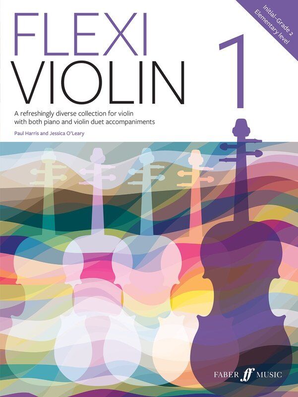 Flexi Violin 1: Initial to Grade 2, 52 Pages, Piano & Violin Duets, Composers Include Beethoven, Mozart, Schubert, and More