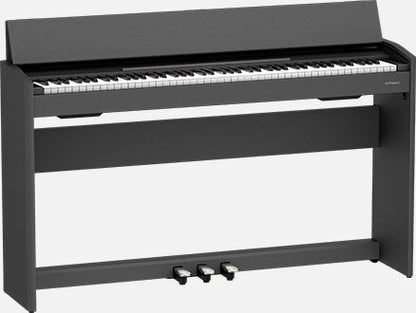 ROLAND F107 Compact Digital Piano - Stylish Black Design, Best-in-Class Tone & Touch, Streamlined for Modern Living Spaces