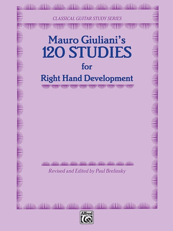 120 Studies for Right Hand Development Guitar Sheet Music