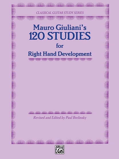 120 Studies for Right Hand Development Guitar Sheet Music