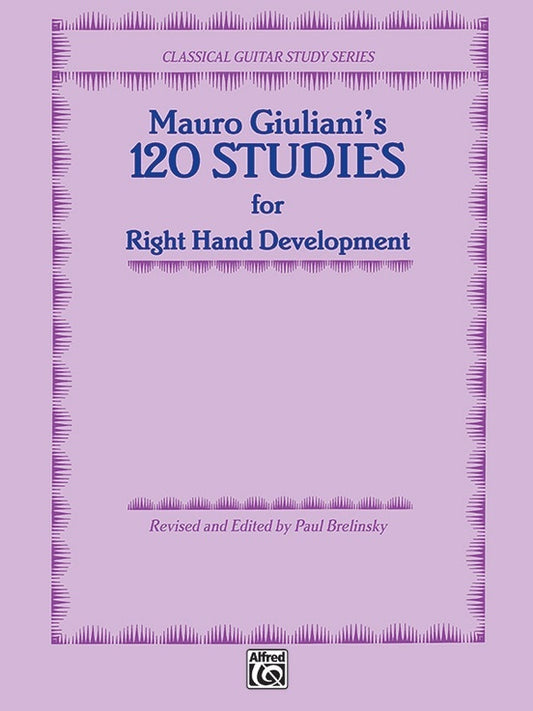 120 Studies for Right Hand Development Guitar Sheet Music