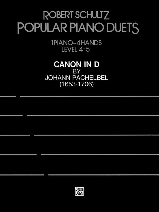 Canon in D Piano Sheet Music Arranged by Schultz