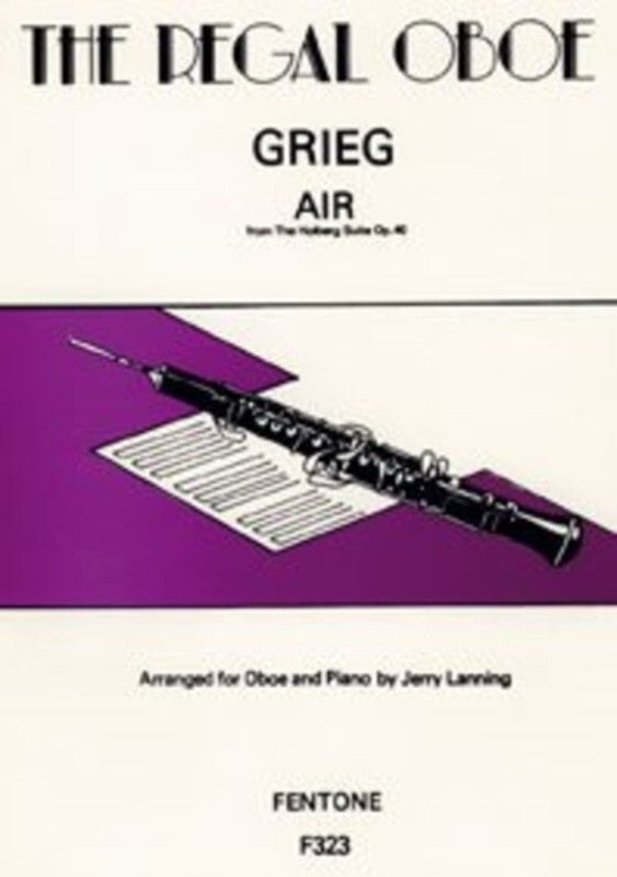 Air From Holberg Suite Op 40 Oboe/Piano Book