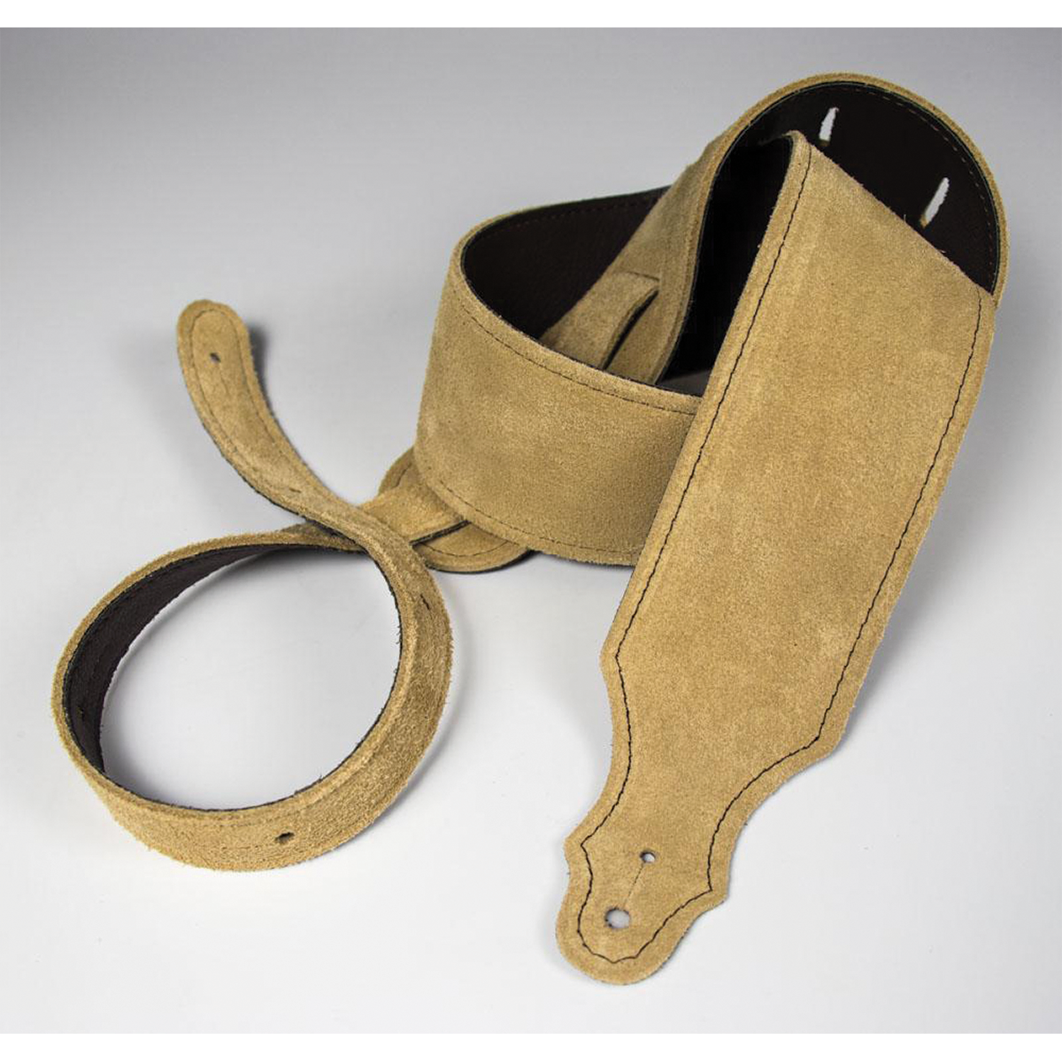 Franklin 2.5" Honey Suede Guitar Strap with Buck Backing