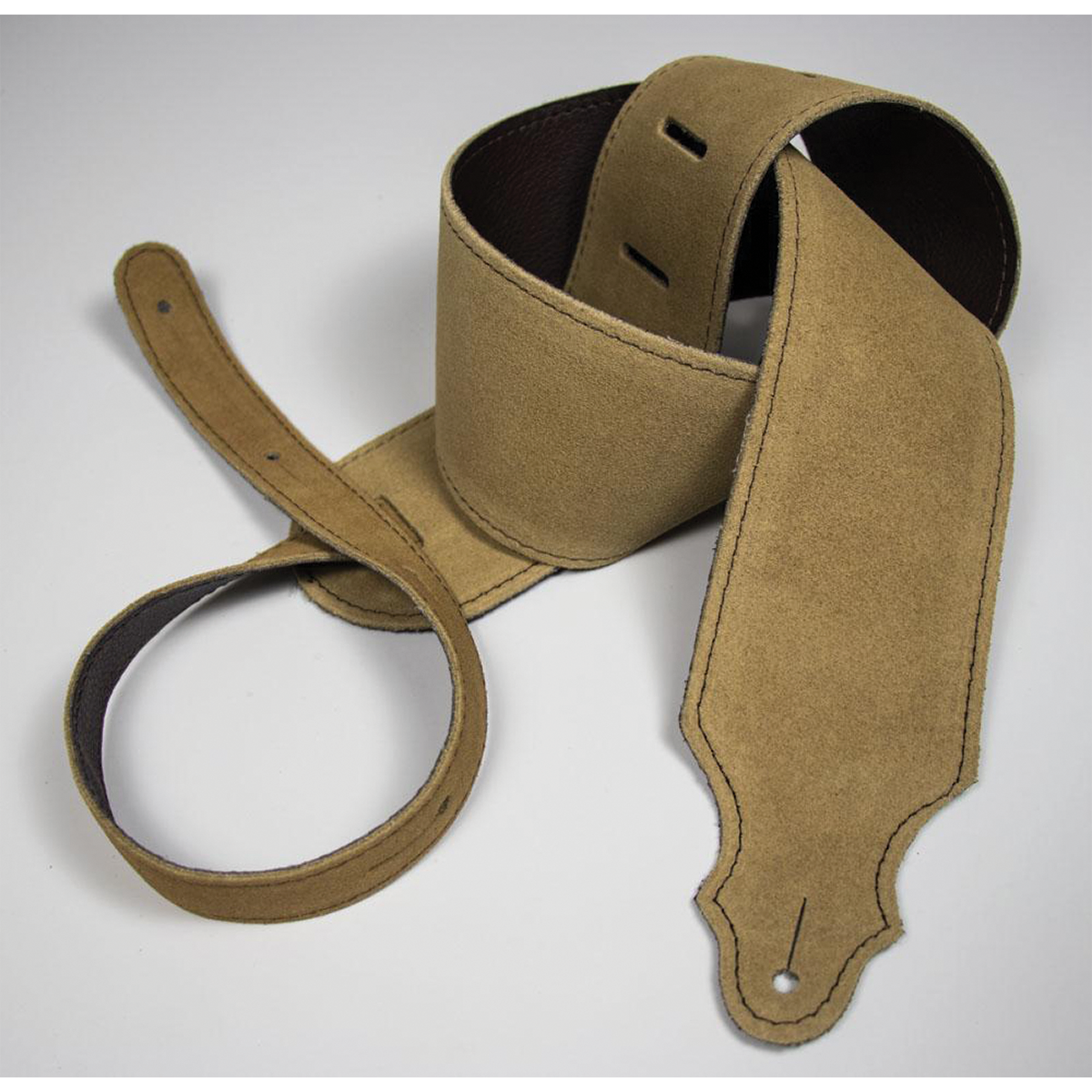 Franklin 3" Honey Suede Guitar Strap with Buck Backing