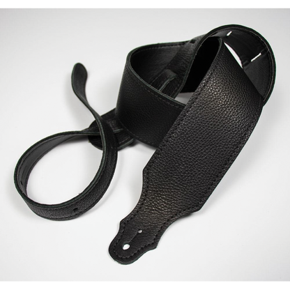 Franklin 2.5" Black Leather Strap with Leatherette Backing
